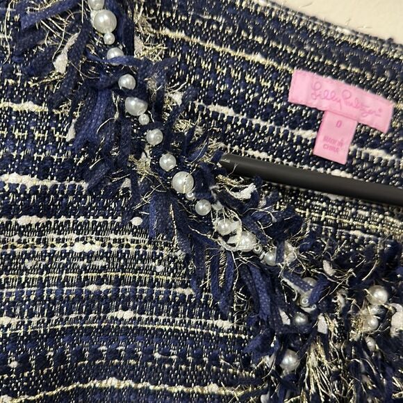 Lilly Pulitzer Hagen Metallic Cropped Blazer - Picture 5 of 10